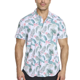 Men's Cooling Button Down Shirt - Short Sleeve - CLOSEOUT