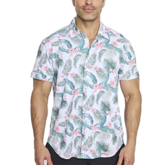 Men's Cooling Button Down Shirt - Short Sleeve - CLOSEOUT